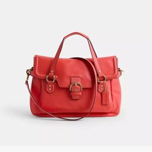 Coach leather “Eva Flap Satchel” handbag
